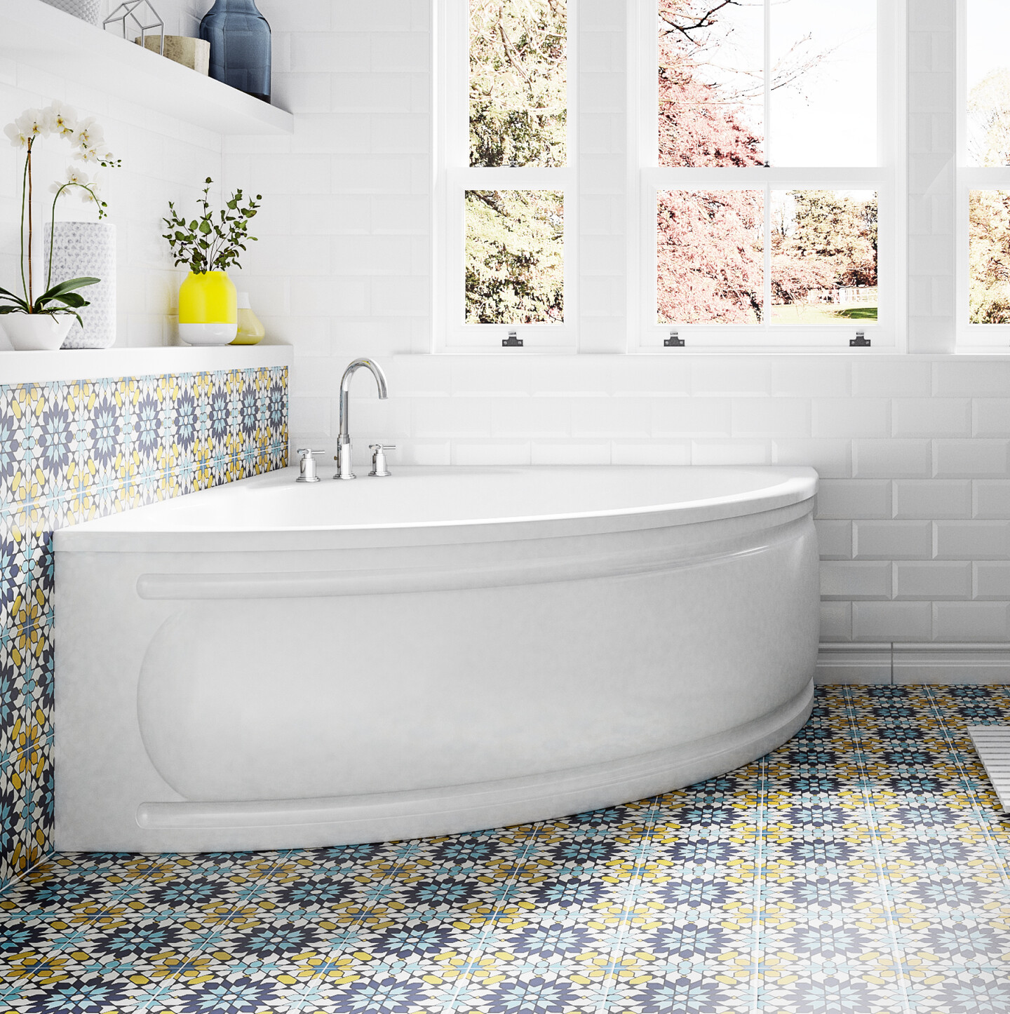 A photo of one of our Baths in a tiled bathroom